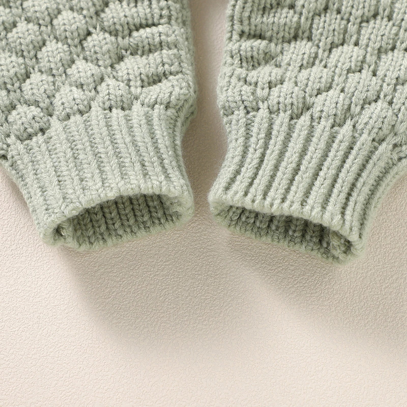 BABY BEAR Knitted Jumpsuit with Beanie