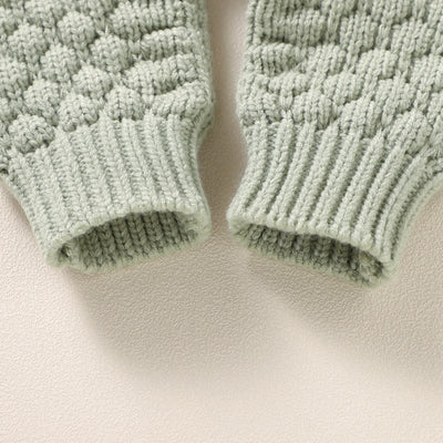 BABY BEAR Knitted Jumpsuit with Beanie