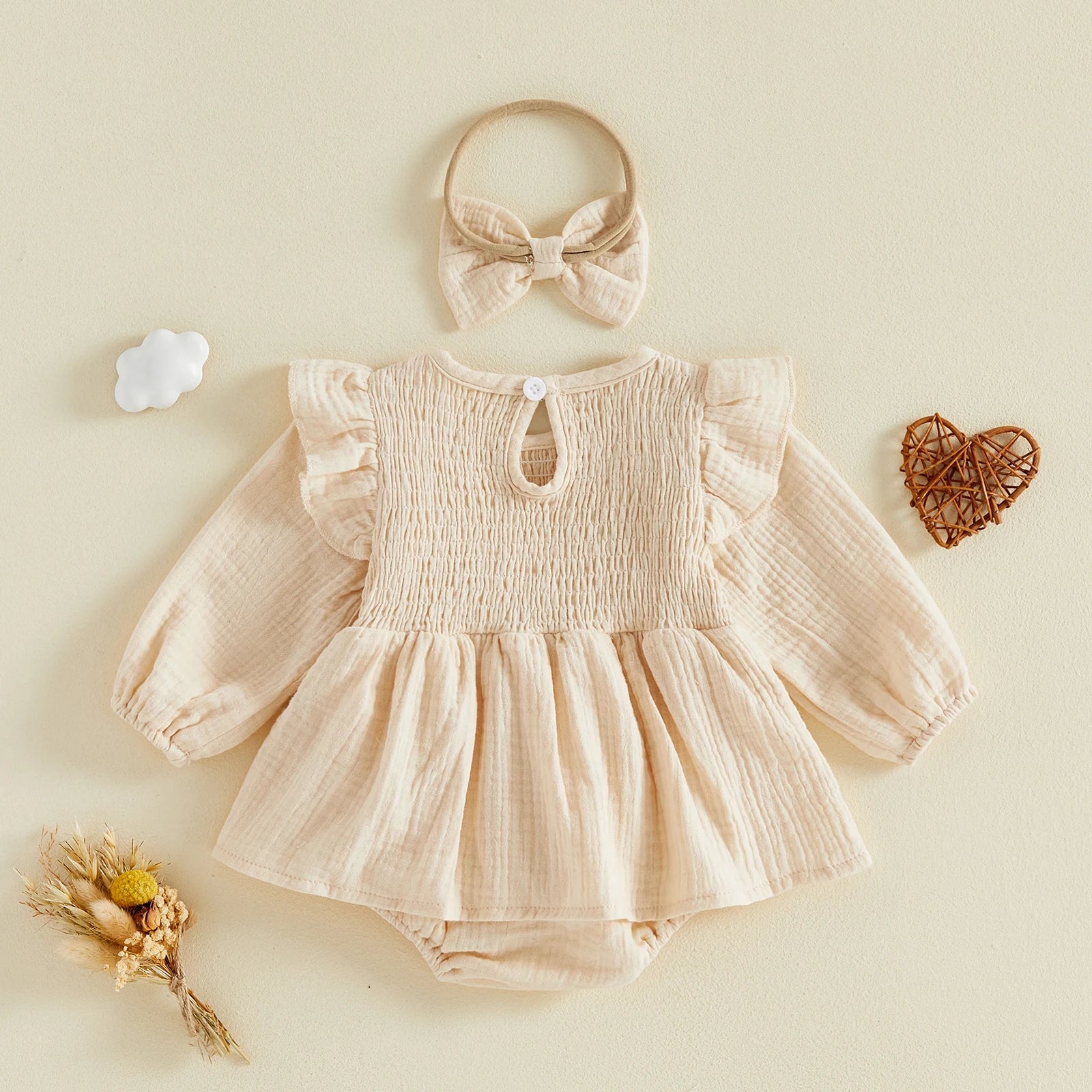BETH Smocked Romper Dress