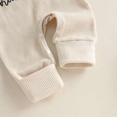 MY FIRST HANUKKAH Waffle Knit Jumpsuit