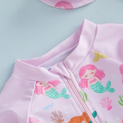 MERMAID Swimsuit with Sun Hat
