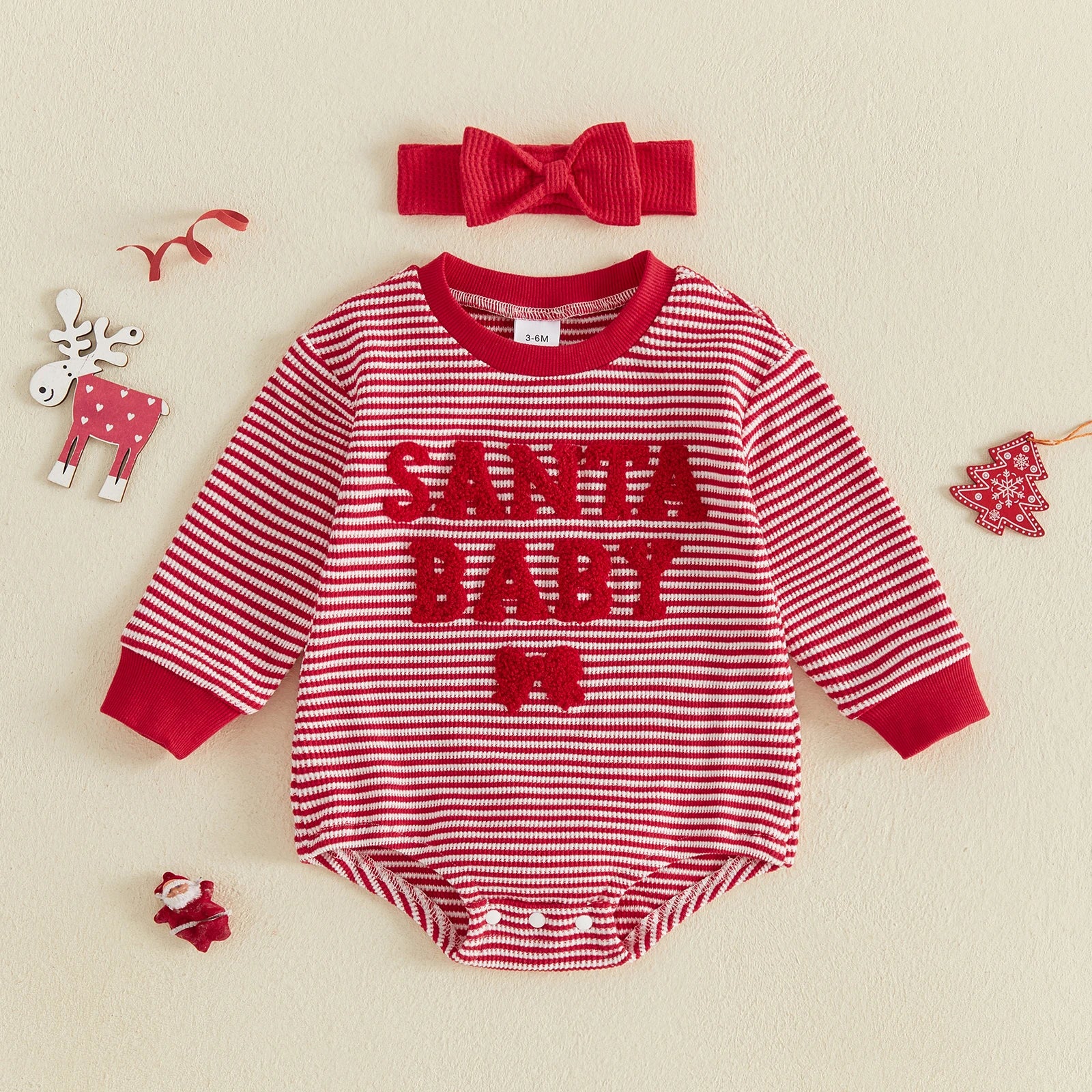 SANTA BABY Long-Sleeve Onesie