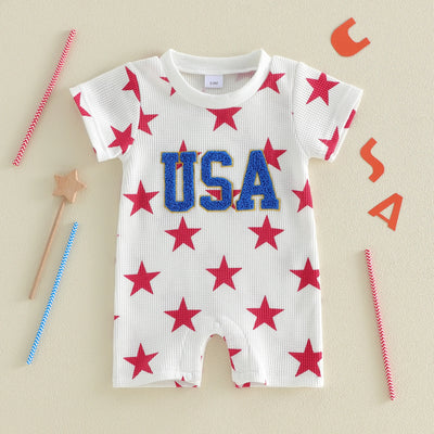 USA STAR White Jumpsuit