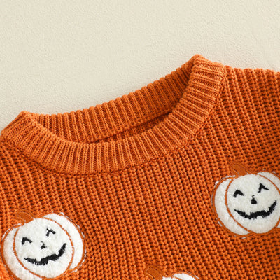 HAPPY PUMPKIN Knitted Sweater