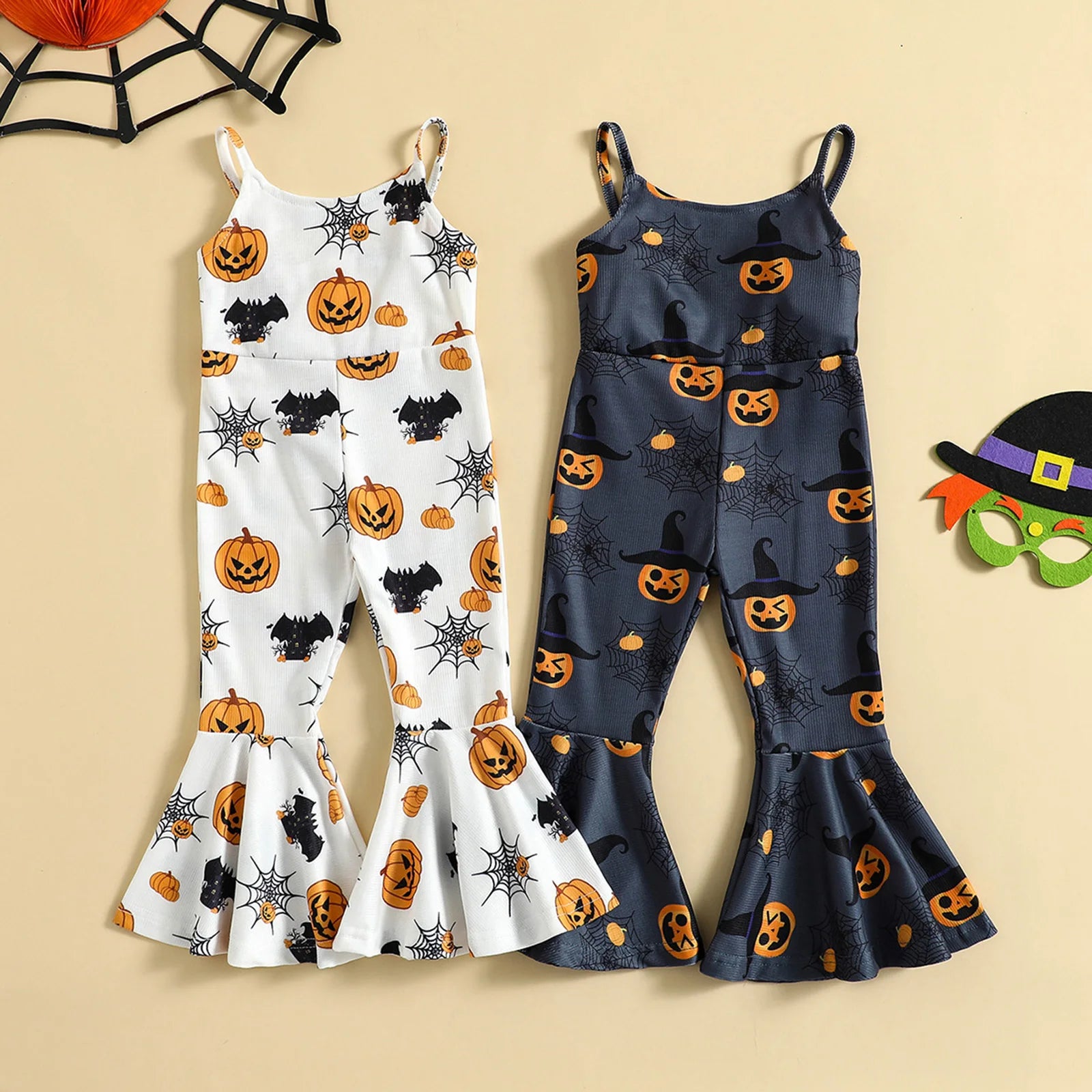 SPOOKY HALLOWEEN Bellbottom Jumpsuit