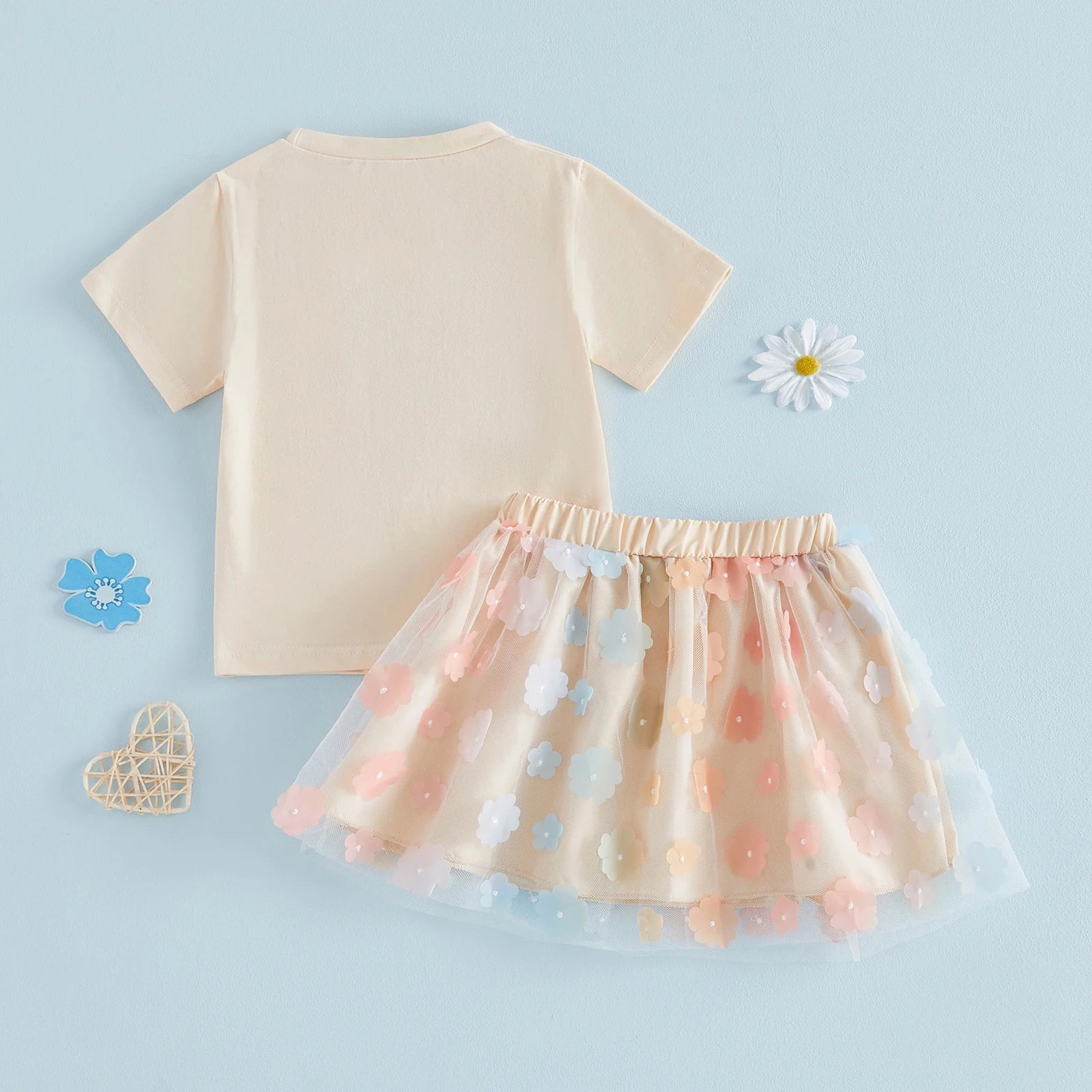 BIG SIS Tulle Flower Skirt Outfit