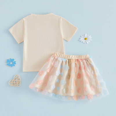 BIG SIS Tulle Flower Skirt Outfit