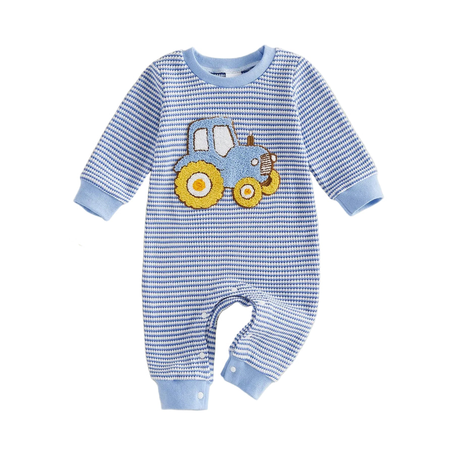 TRACTOR Striped Blue Jumpsuit