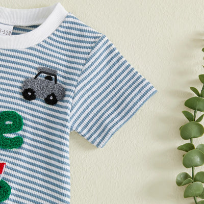 ONE Golf Striped Onesie