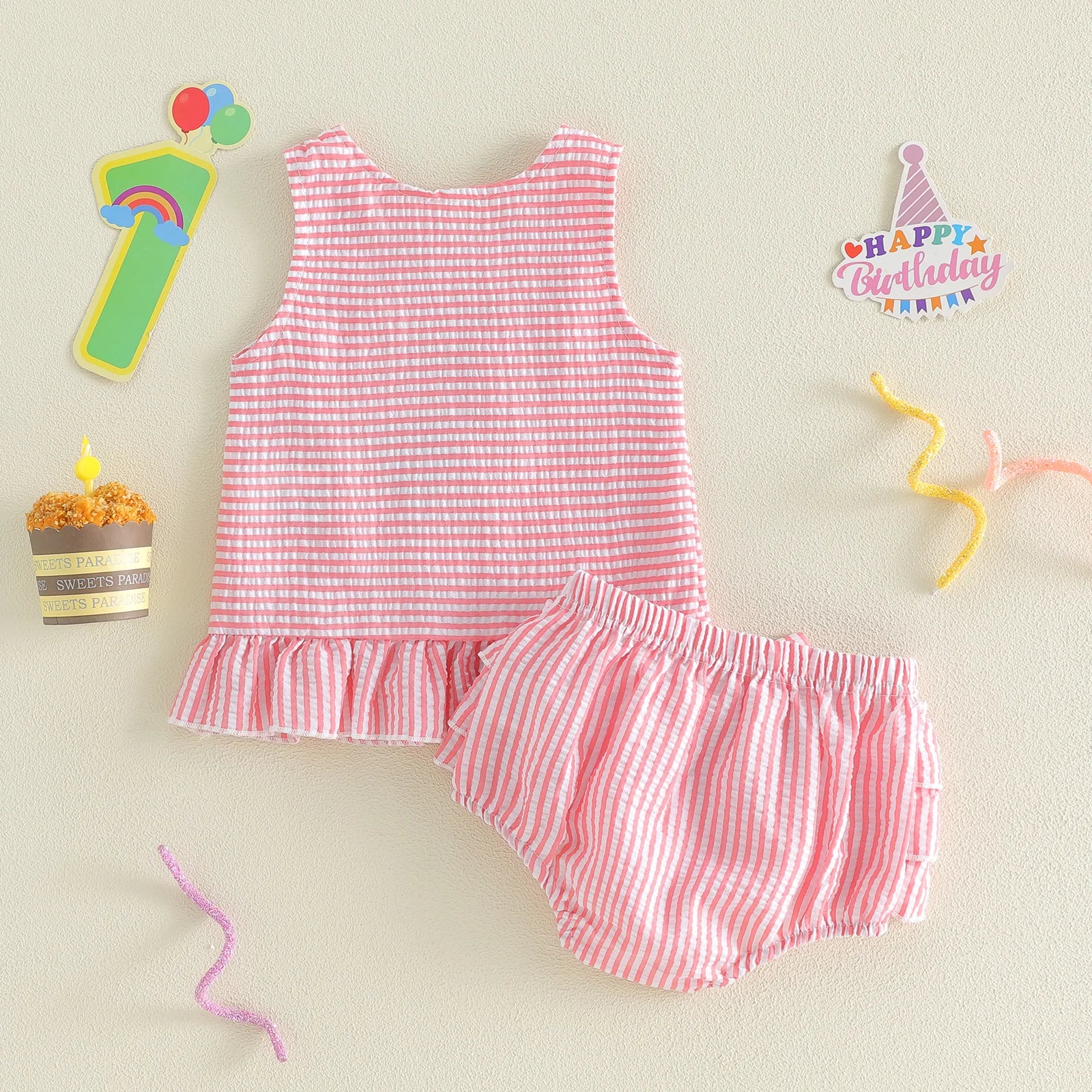 ONE Ice Cream Ruffle Outfit