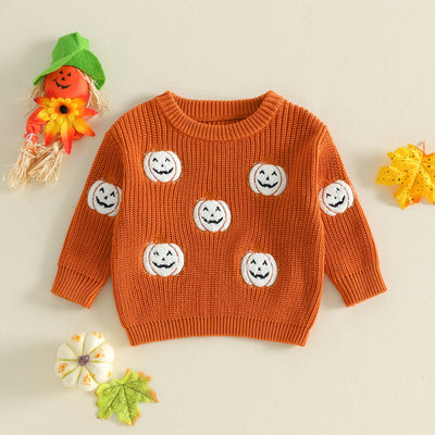HAPPY PUMPKIN Knitted Sweater