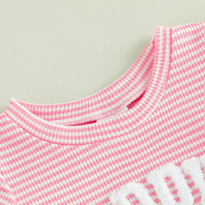 DADDY'S GIRL Striped Outfit