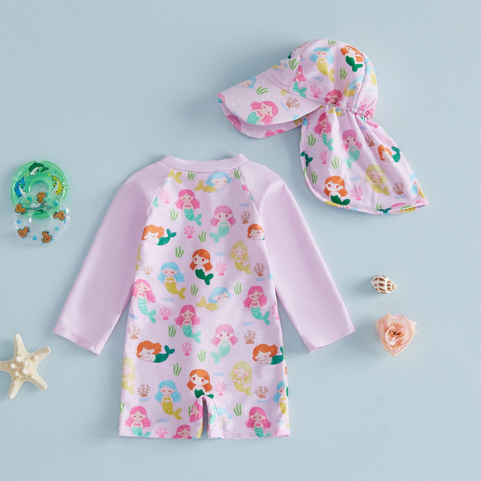 MERMAID Swimsuit with Sun Hat