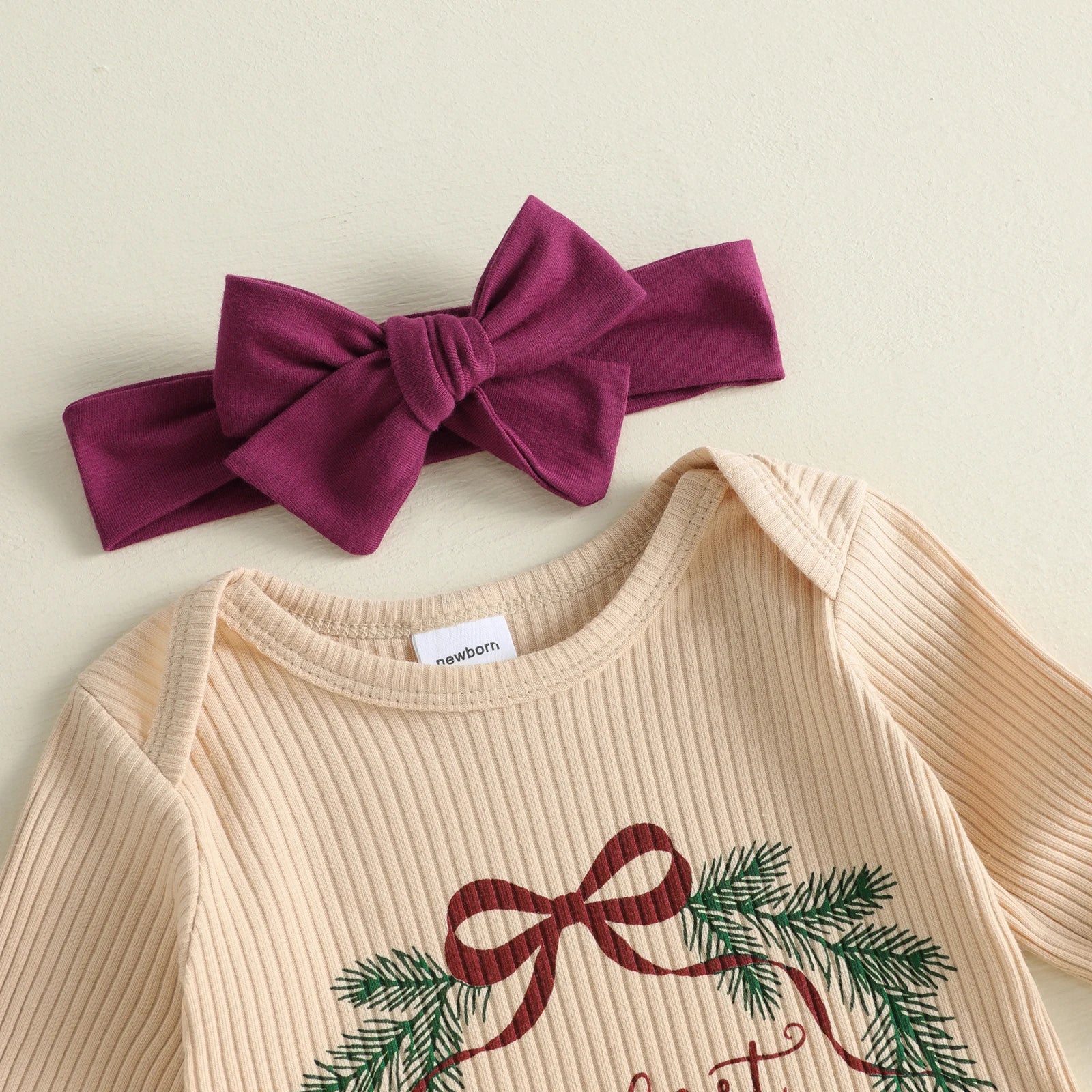 MY FIRST CHRISTMAS Wreath Jumpsuit