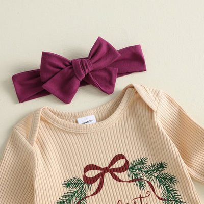 MY FIRST CHRISTMAS Wreath Jumpsuit