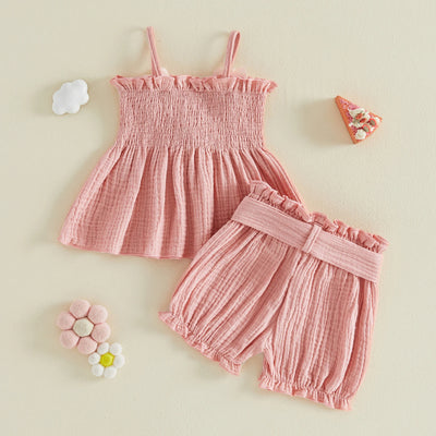 FLOWERS Smocked Summer Outfit