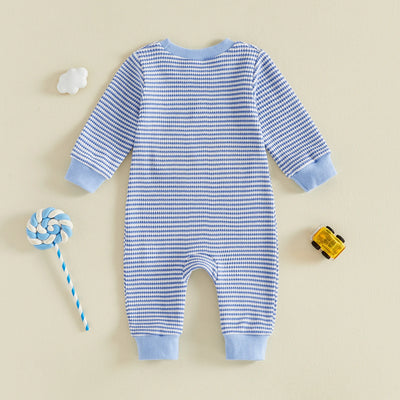 TRACTOR Striped Blue Jumpsuit