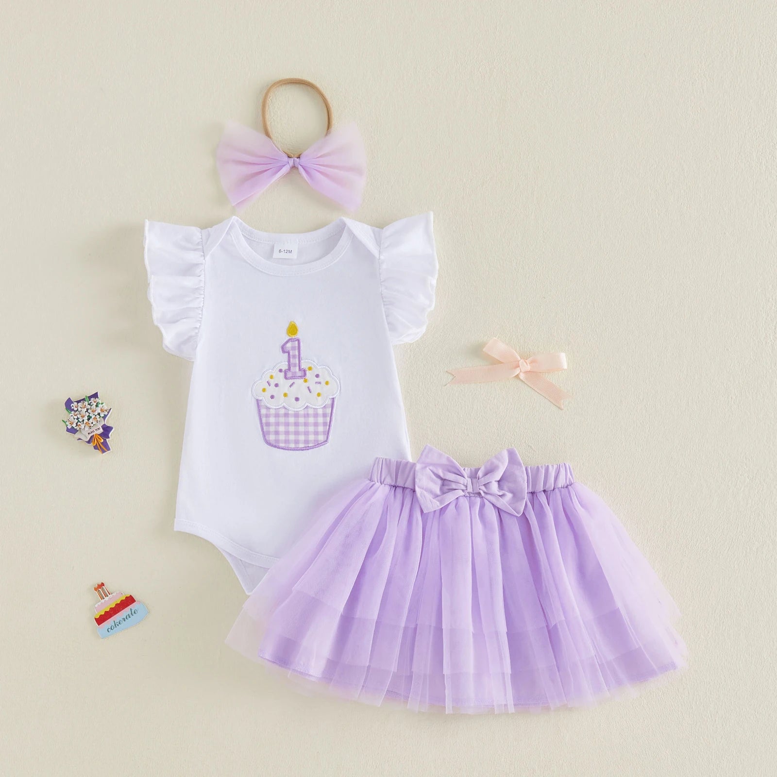 ONE Birthday Cupcake Tutu Outfit
