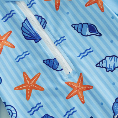 SEA SHELLS Swimsuit with Sun Hat