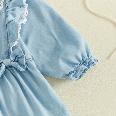 MILA Lace & Bowtie Jumpsuit