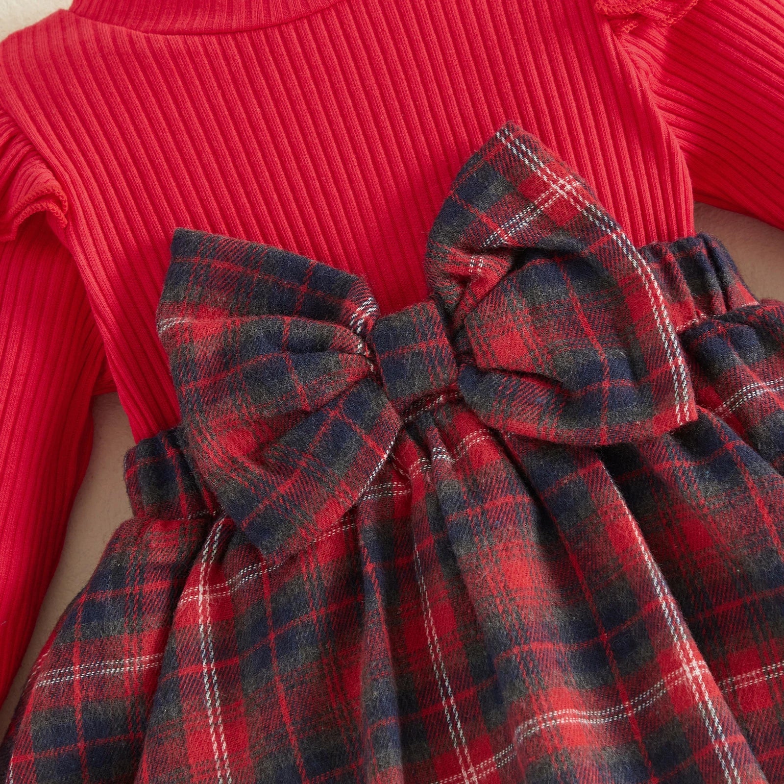 VIVIENNE Plaid Romper Dress