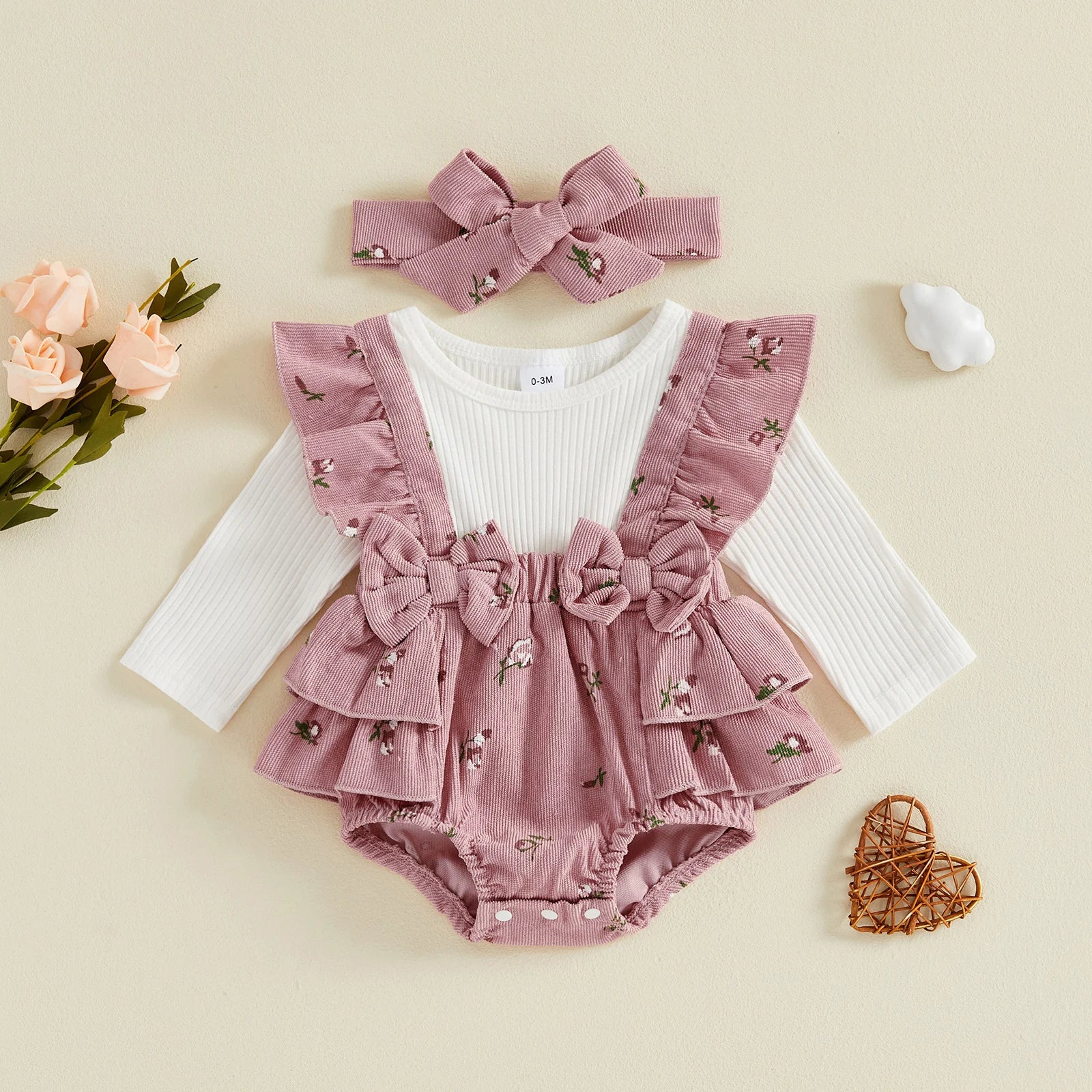 PAULA Floral Layered Skirt Romper