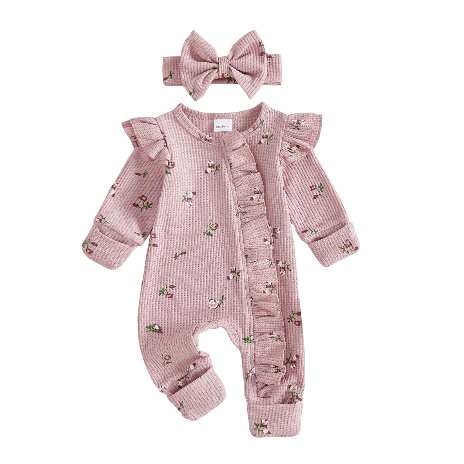 SHAY Floral Ruffle Jumpsuit