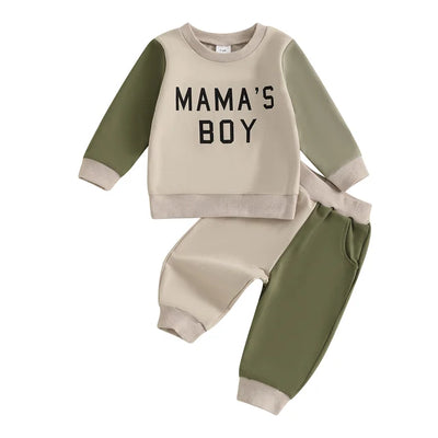 MAMA'S BOY Color Block Outfit