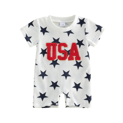 USA STAR White Jumpsuit