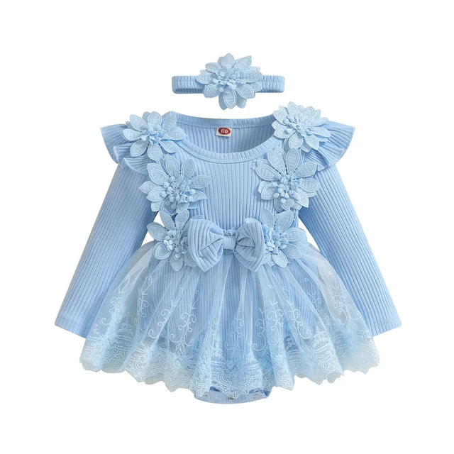 KIARA Crochet & Lace Romper Dress - Hazel & Bo KIARA Crochet & Lace Romper Dress - Hazel & Bo