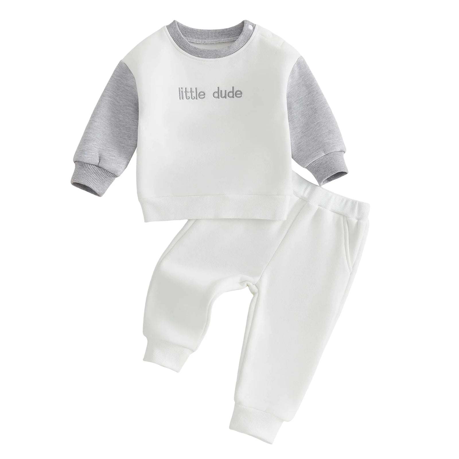 LITTLE DUDE White Outfit