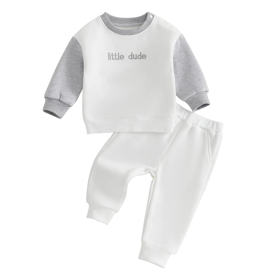 LITTLE DUDE White Outfit