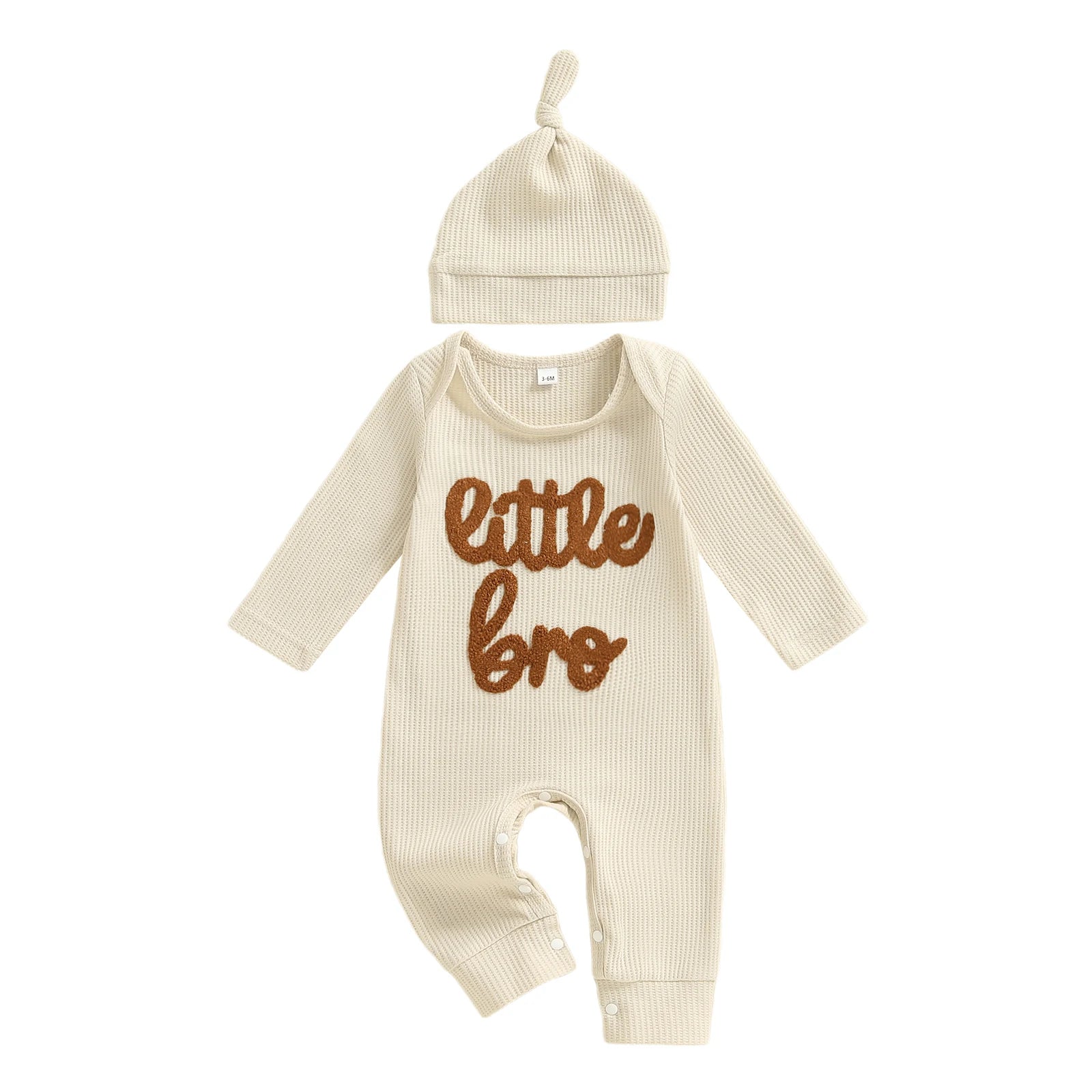 LITTLE BRO Waffle Knit Jumpsuit