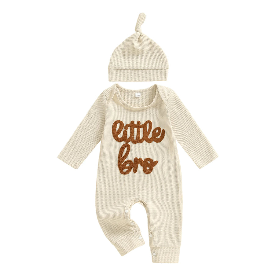 LITTLE BRO Waffle Knit Jumpsuit
