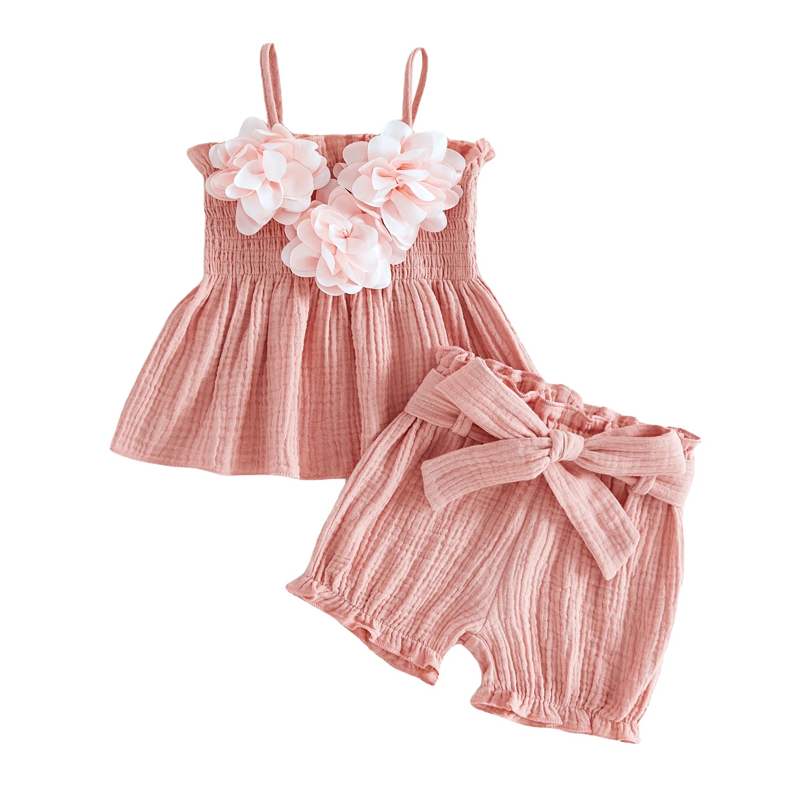 FLOWERS Smocked Summer Outfit