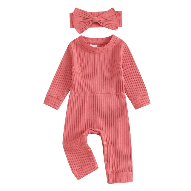 AMIRA Ribbed Jumpsuit with Headband