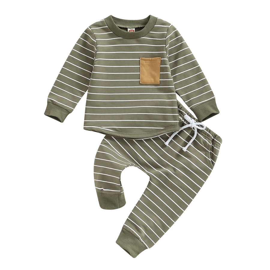 LUKE Striped Pocket Outfit