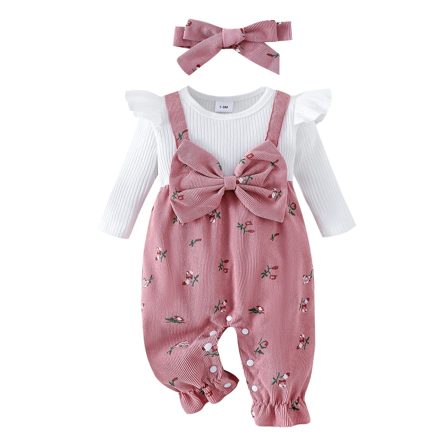HARLOW Floral Bowtie Jumpsuit