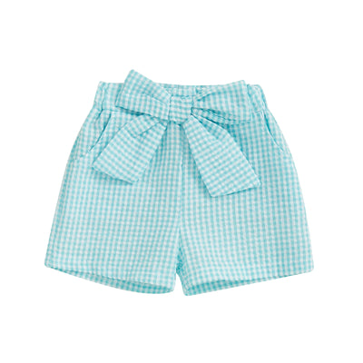 POLLY Checkered Bowtie Shorts