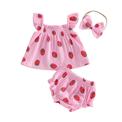 STRAWBERRY Muslin Outfit