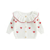 LITTLE HEARTS Collar Cardigan