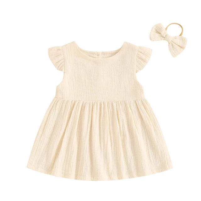RHEA Muslin Dress with Headband