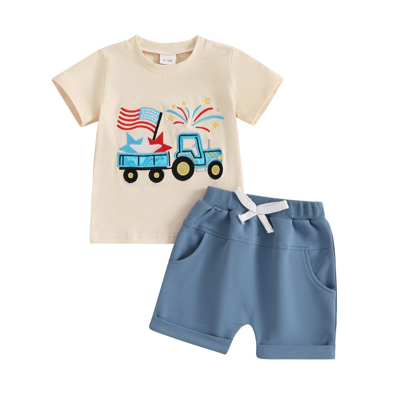 4TH OF JULY TRACTOR Summer Outfit