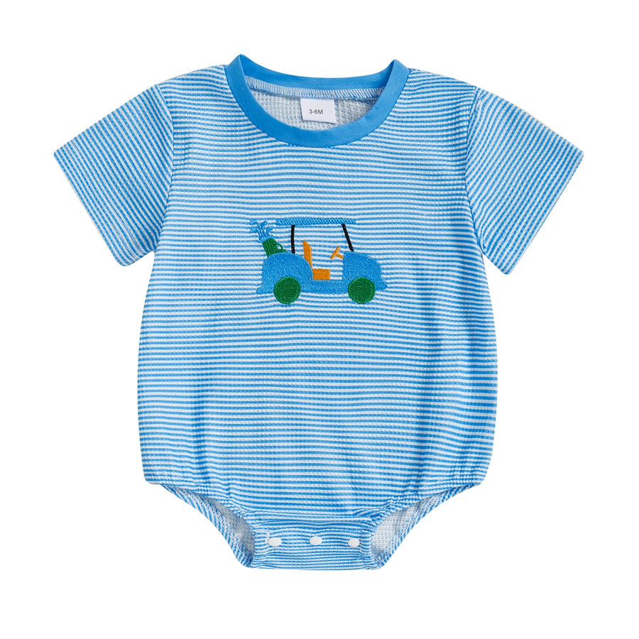 GOLF BUDDY Striped T-Shirt Romper