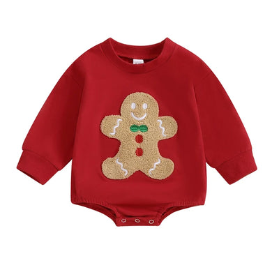 GINGERBREAD MAN Push Romper