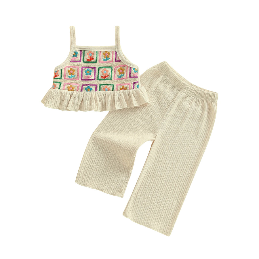 FLOWERS Crochet Crop Top Outfit