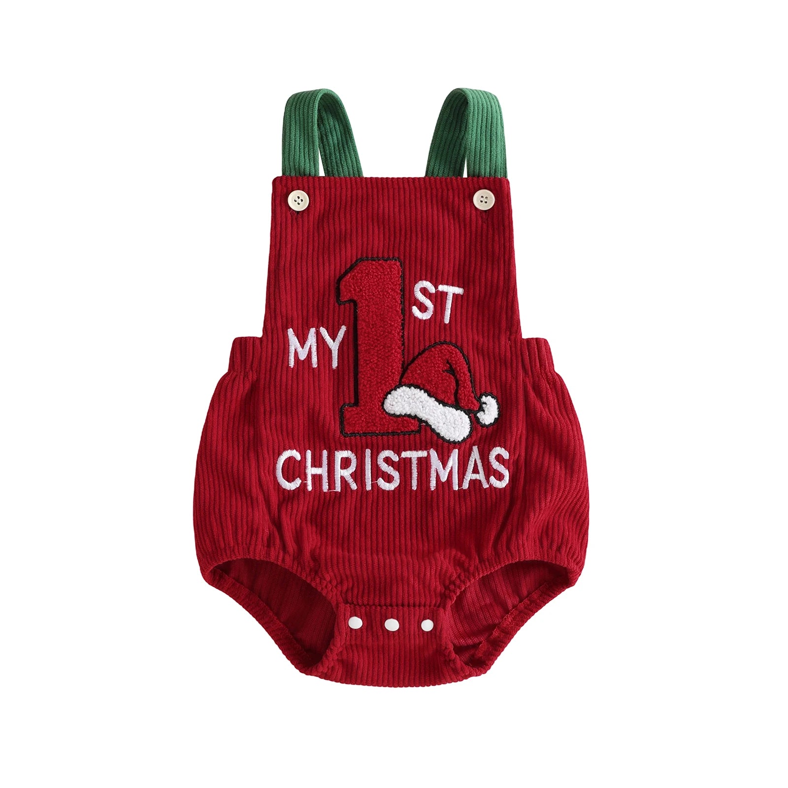 MY FIRST CHRISTMAS Corduroy Romper