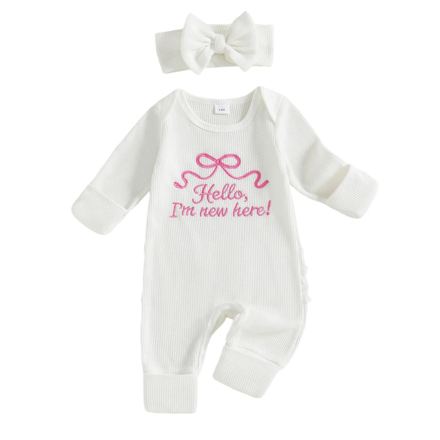 HELLO, I'M NEW HERE Bow Jumpsuit