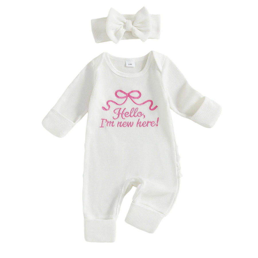 HELLO, I'M NEW HERE Bow Jumpsuit