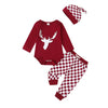 DEER Checkered Outfit with Beanie